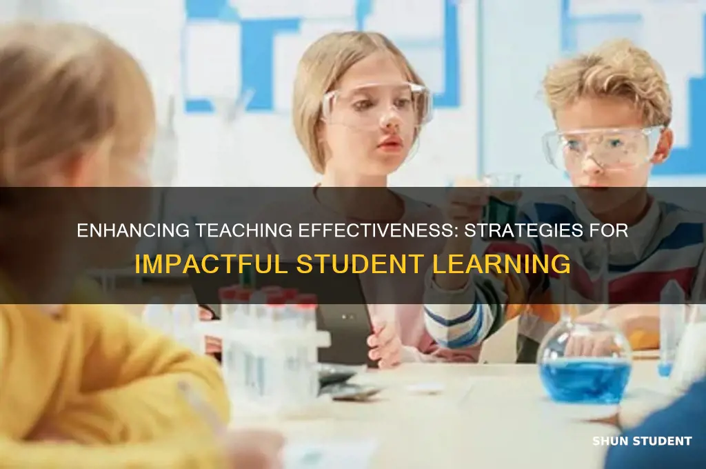 how to teacher student learn in a impact teaching effectiveness