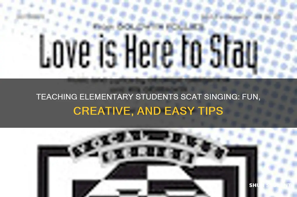 how to teaching elementary students how to sing scat