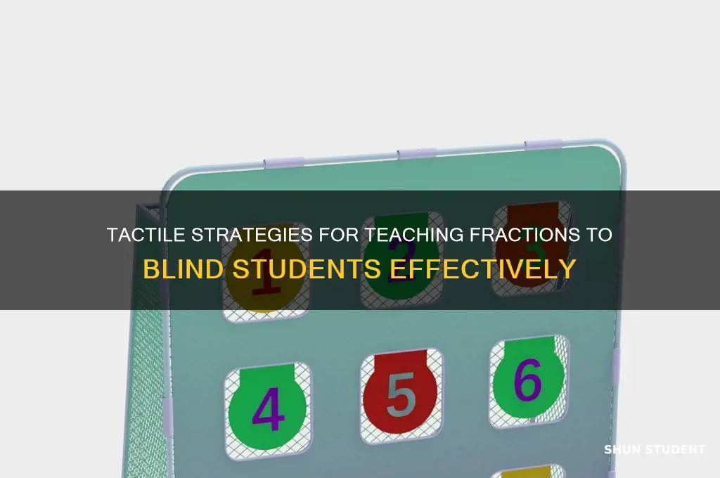 how to teaching fractions to a blind students