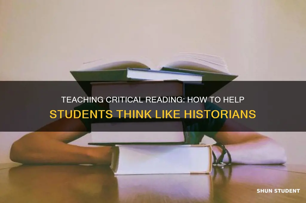 how to teaching students to read like historians