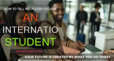 Alert Recruiters: I'm an International Student
