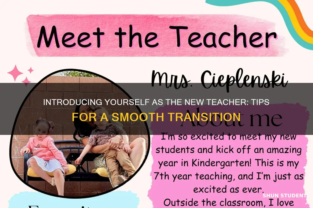 how to tell students you are the new teacher
