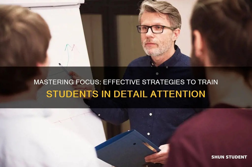 how to train students to pay attention to details