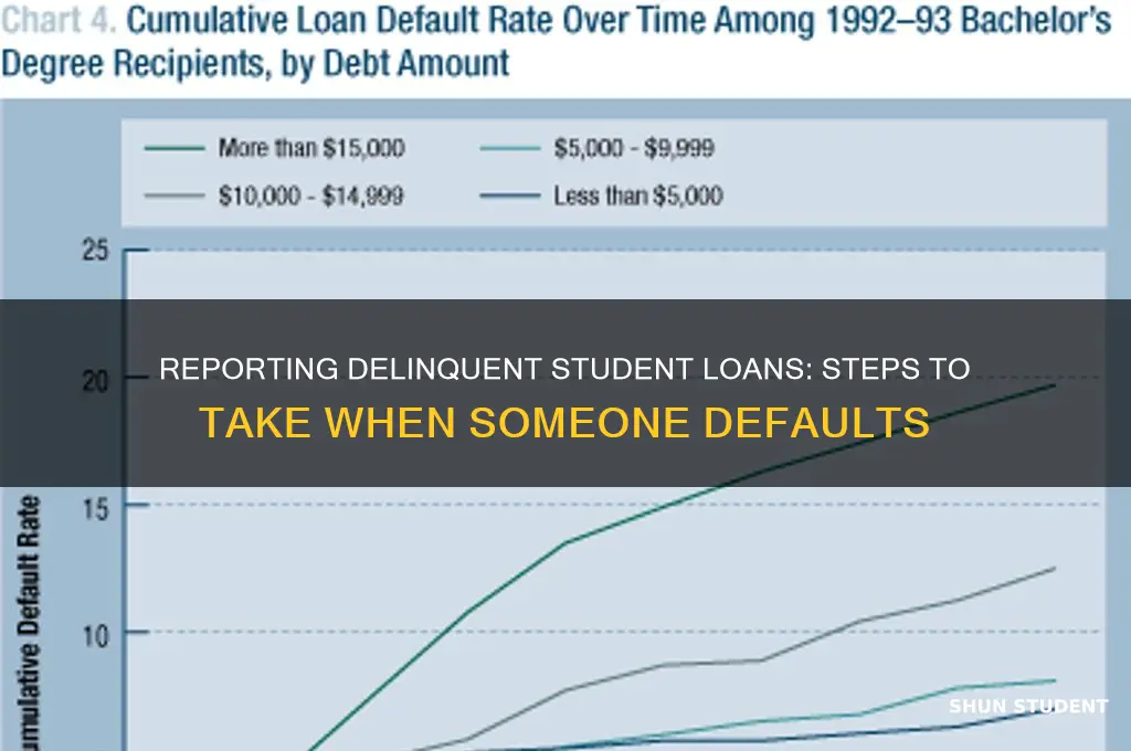how to turn in someone whos not paying student loans