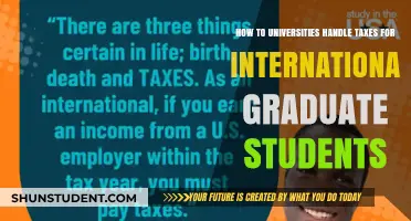 International Graduate Students: University Tax Guidelines