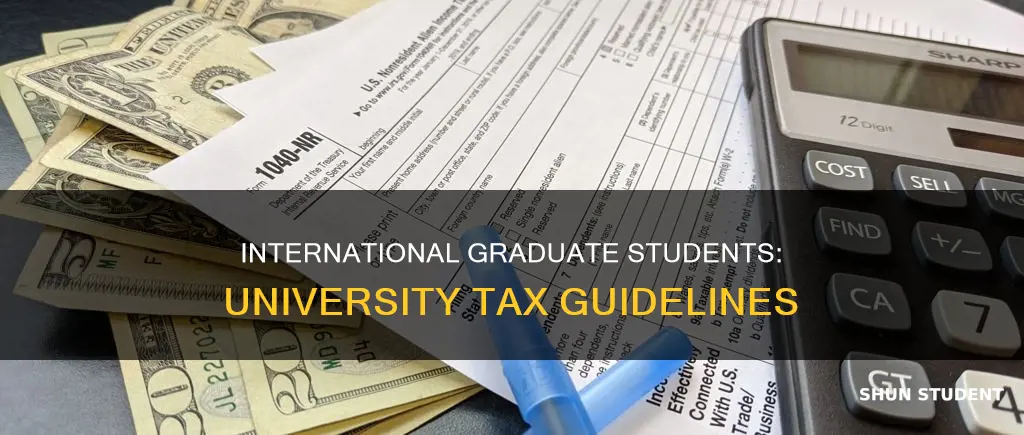 how to universities handle taxes for international graduate students