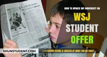 Updating Your University: WSJ Student Offer