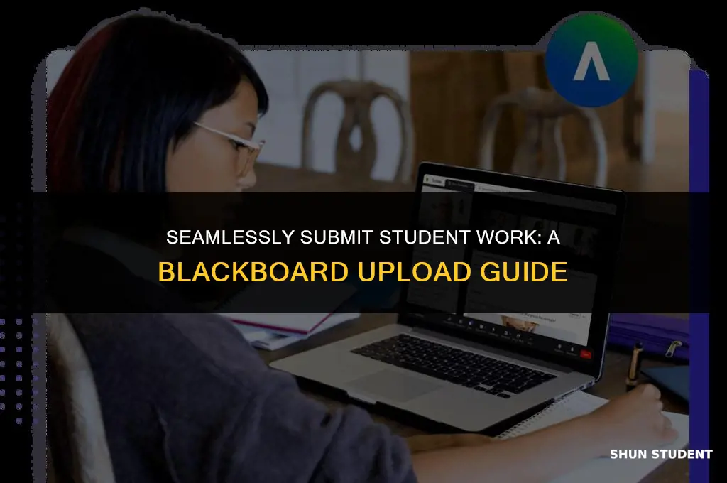 how to upload student work to blackboard
