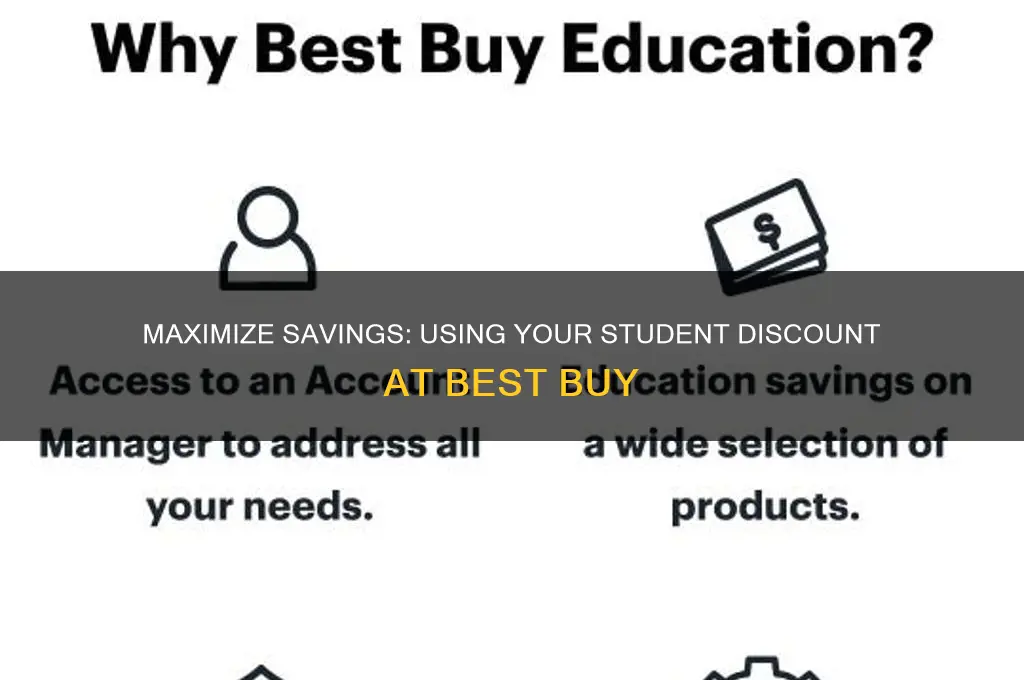 how to use a student discount on best buy