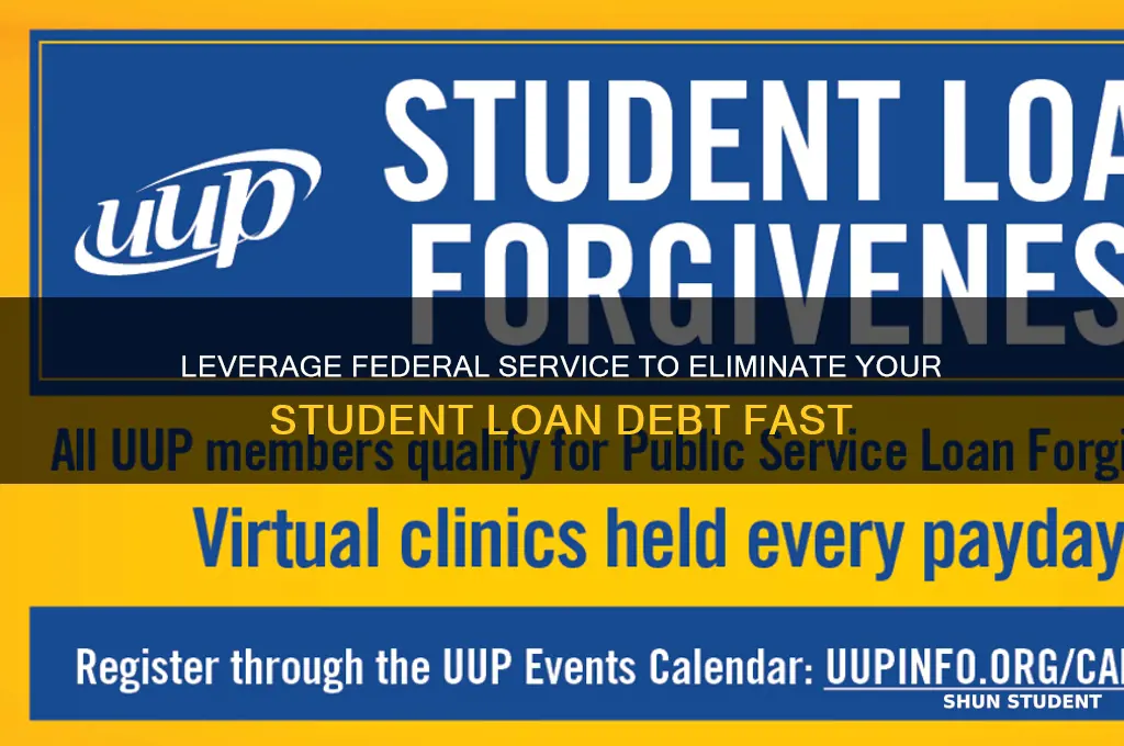 how to use federal service to pay off student loan