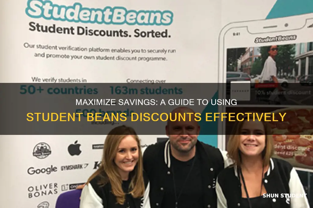 how to use student beans discount