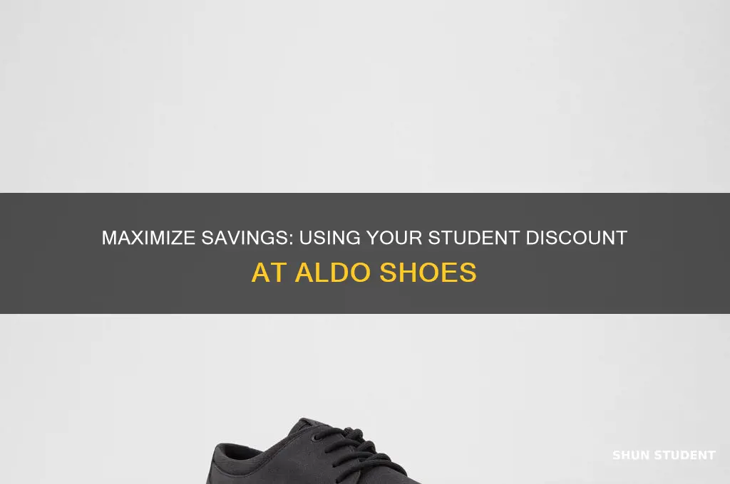 how to use student discount on aldo