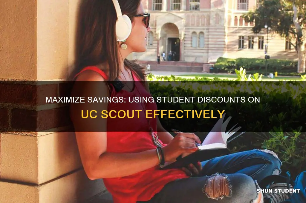 how to use student discount on uc scout