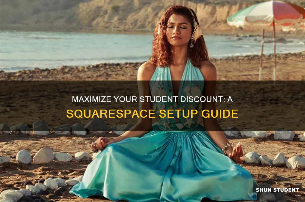how to use student discount squarespace