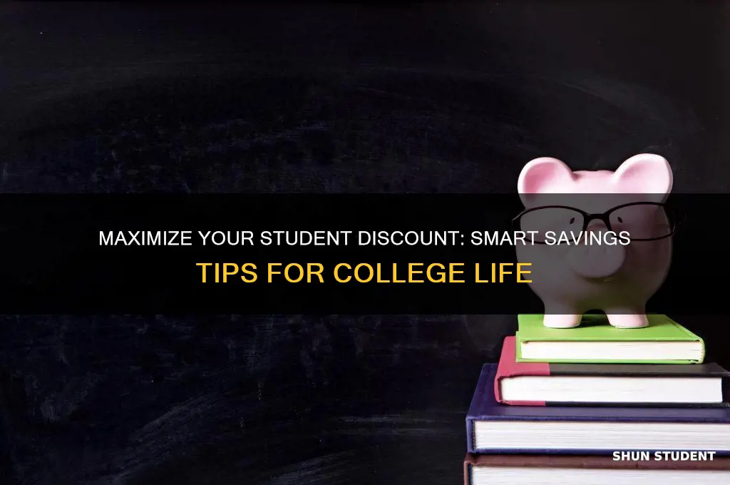 how to use student discount