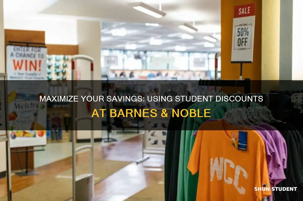 how to use students discount on barnes and noble
