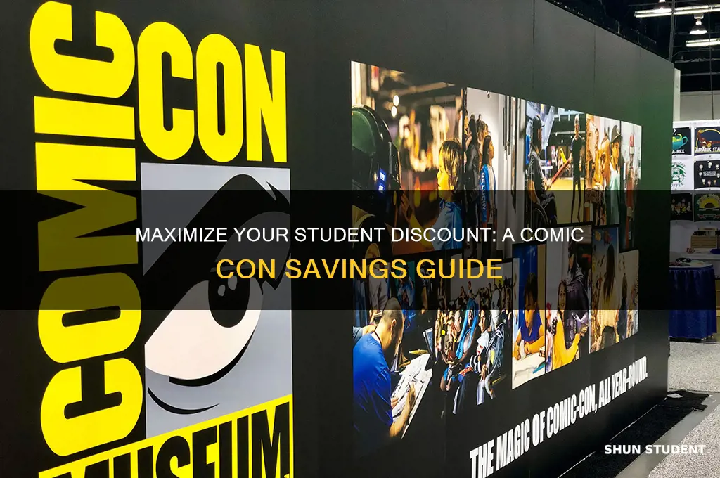 how to use the student discount for comic con