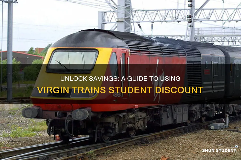how to use virgin trains student discount