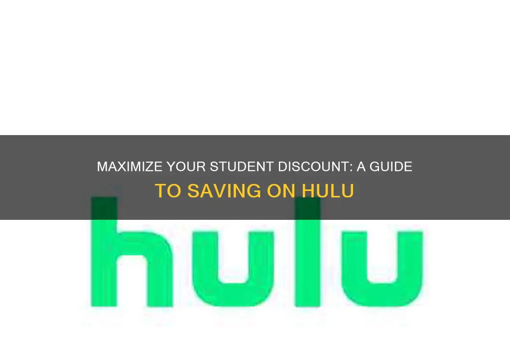 how to use your student discount on hulu