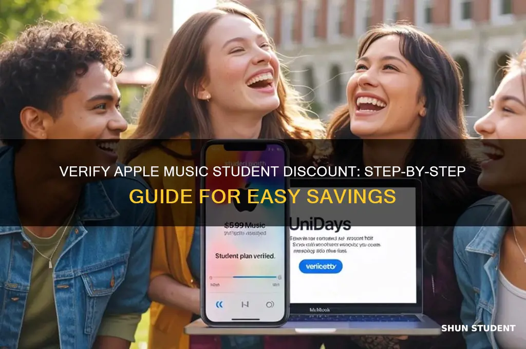 how to verify apple music student discount