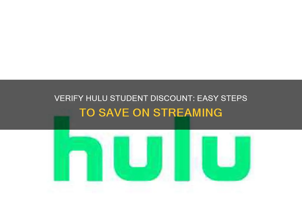 how to verify hulu student discount