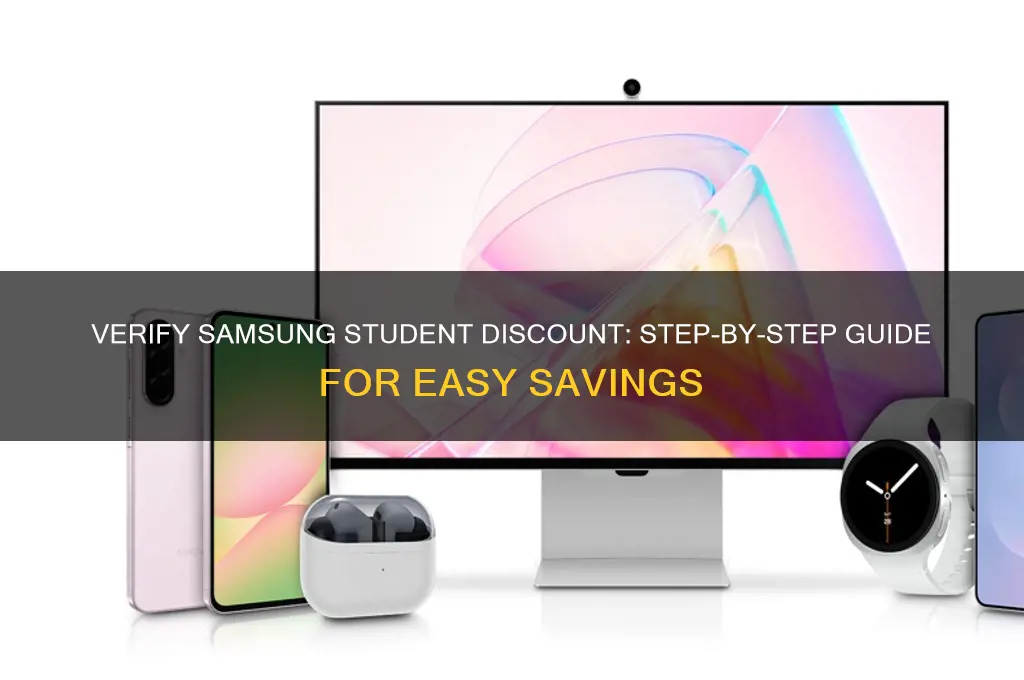 how to verify samsung student discount