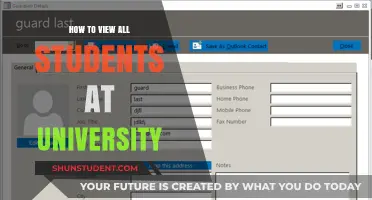 University Student Directories: Accessing the Full List