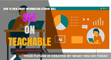 Viewing Student Credit Information on Teachable: A Step-by-Step Guide