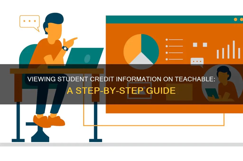 how to view credit information student will see on teachable