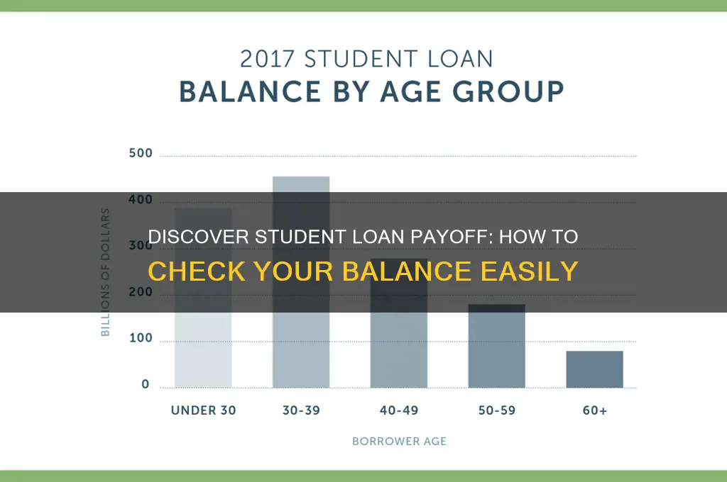 how to view discover student loan pay off balance