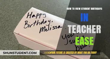 Viewing Student Birthdays in TeacherEase: A Quick Guide for Educators