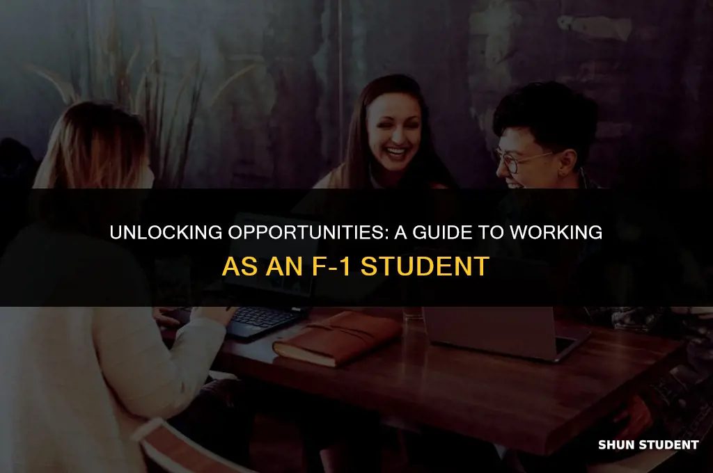 how to work as a f1 student