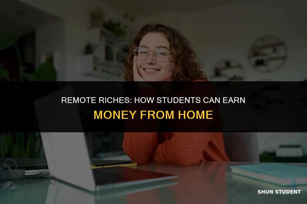 how to work from home and earn money for students