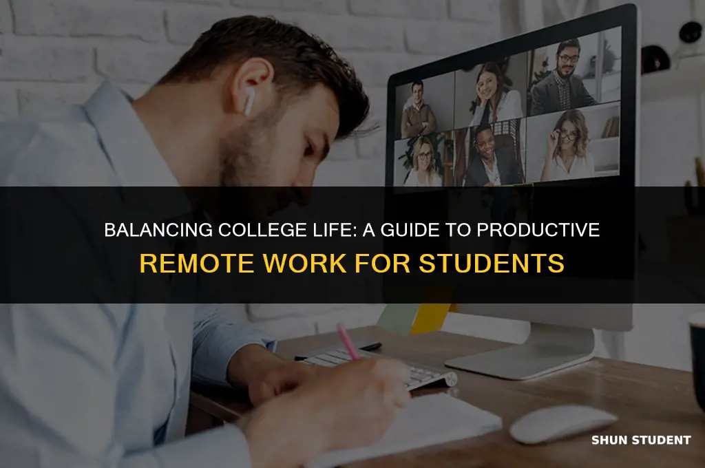 how to work from home as a college student