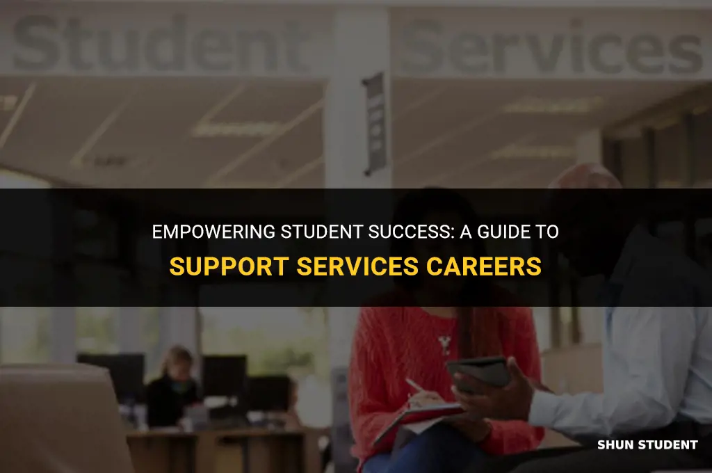 how to work in student support services
