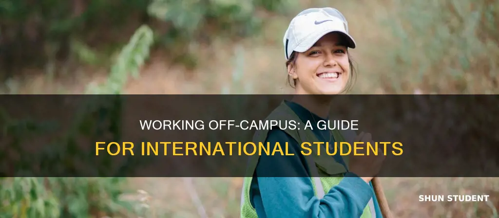how to work off campus for international students