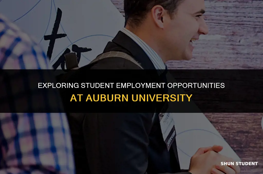 how to work on auburn univeristy campus as a student