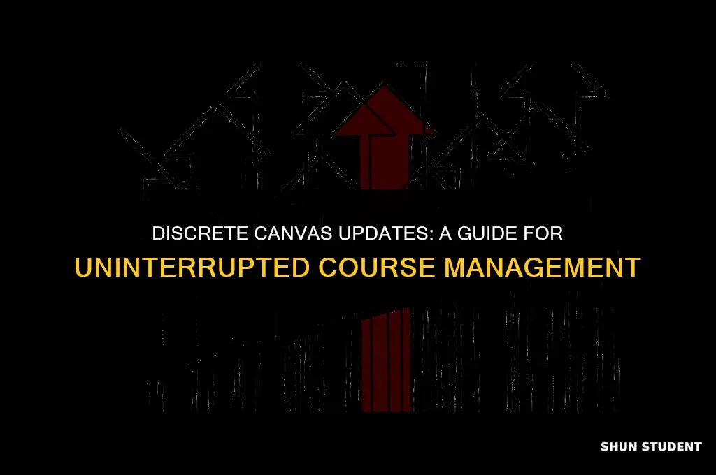 how to work on canvas without notifying students