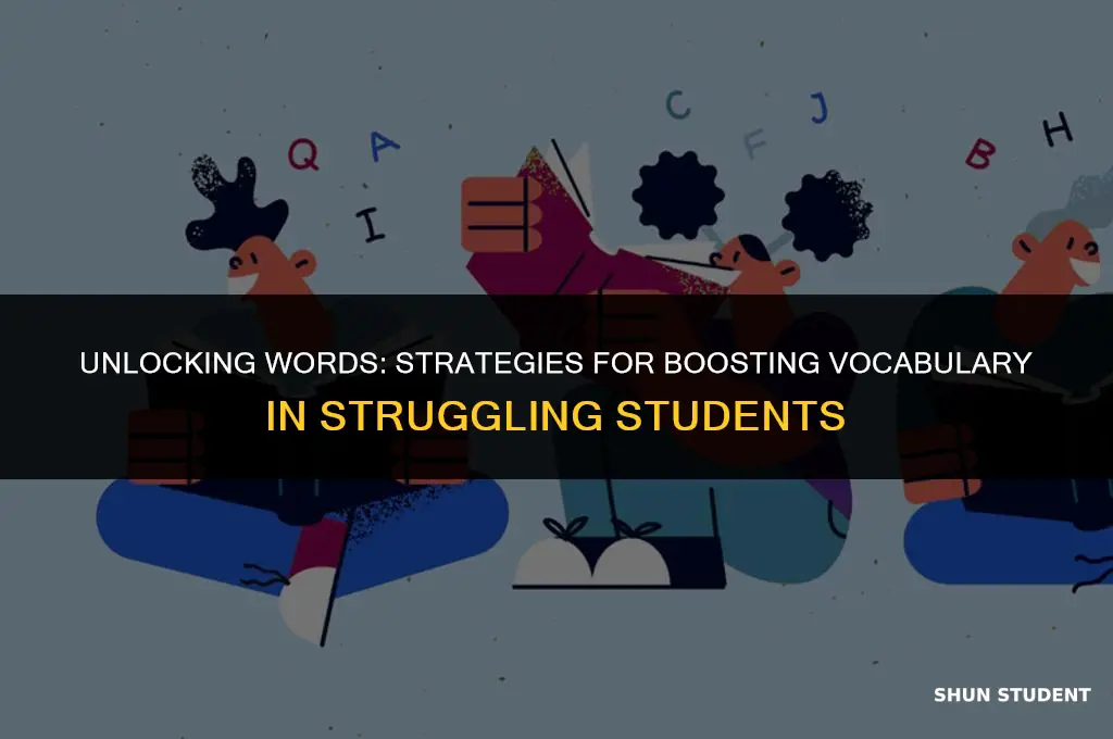 how to work on vocabulary with struggling students