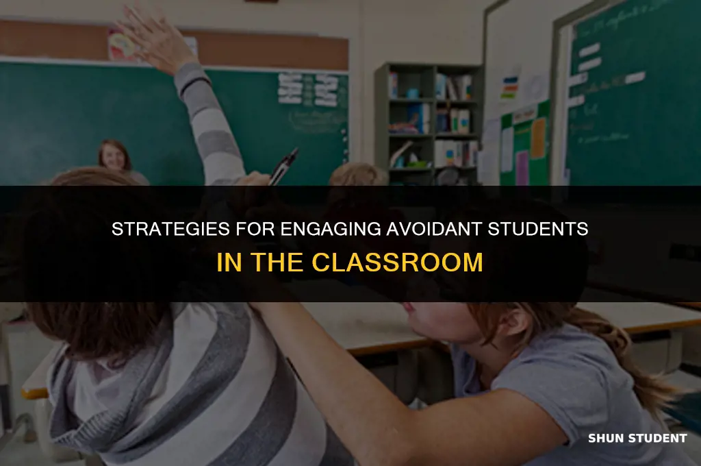 how to work with a student who is avoidant