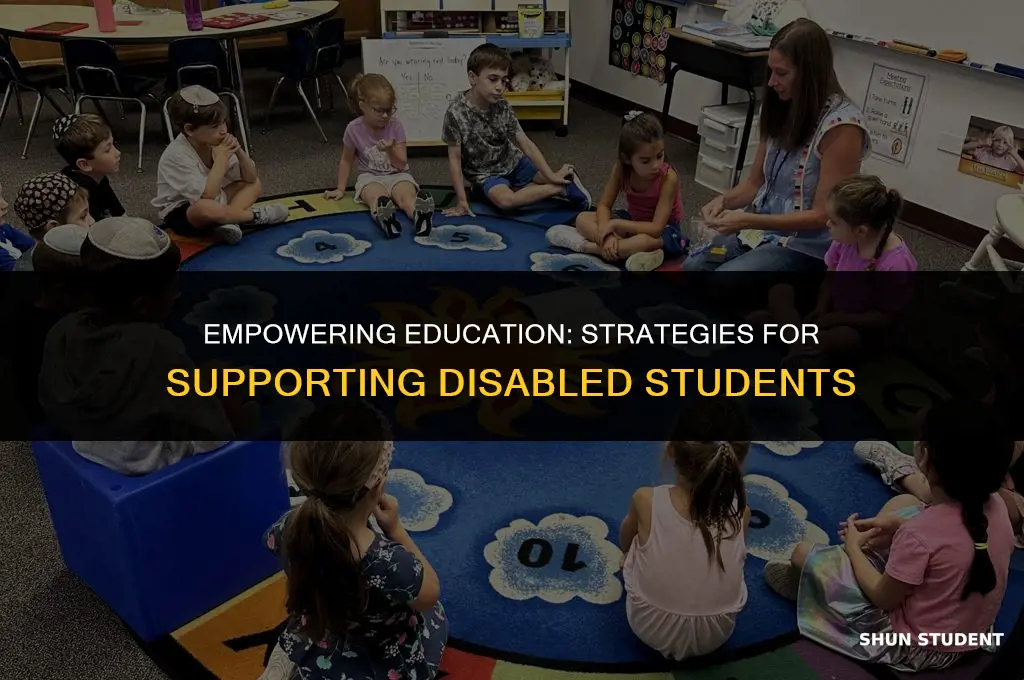 how to work with disabled students