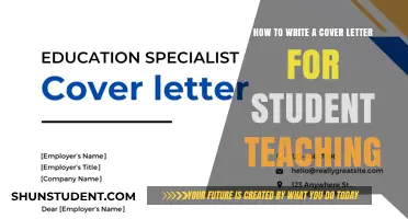 Crafting a Compelling Student Teaching Cover Letter: Tips and Tricks