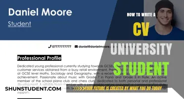 Crafting a CV: A Student's Guide to Success
