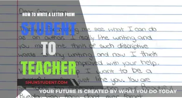 Crafting a Thoughtful Letter: Student-to-Teacher Communication Guide