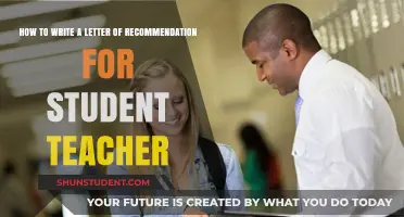 Crafting Effective Student Teacher Recommendation Letters: A Comprehensive Guide