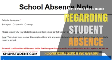 Crafting a Clear and Effective Absence Note for Your Child's Teacher