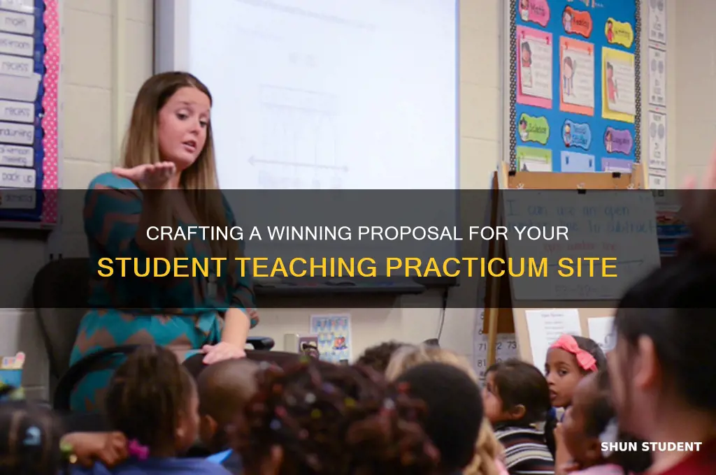 how to write a proposal for student teaching practium site