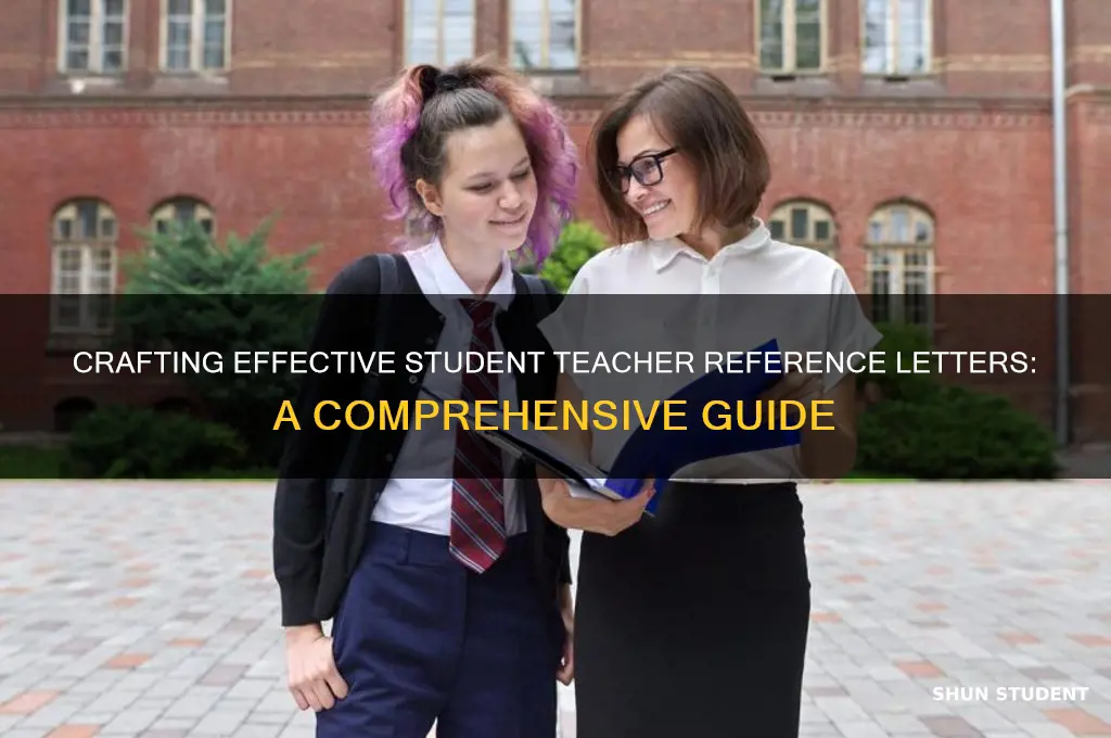 how to write a reference letter for student teacher