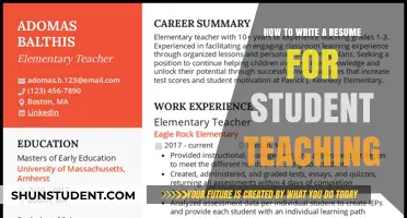 Crafting a Winning Student Teaching Resume: Tips and Tricks