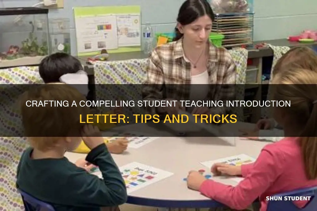 how to write an introduction letter for student teaching